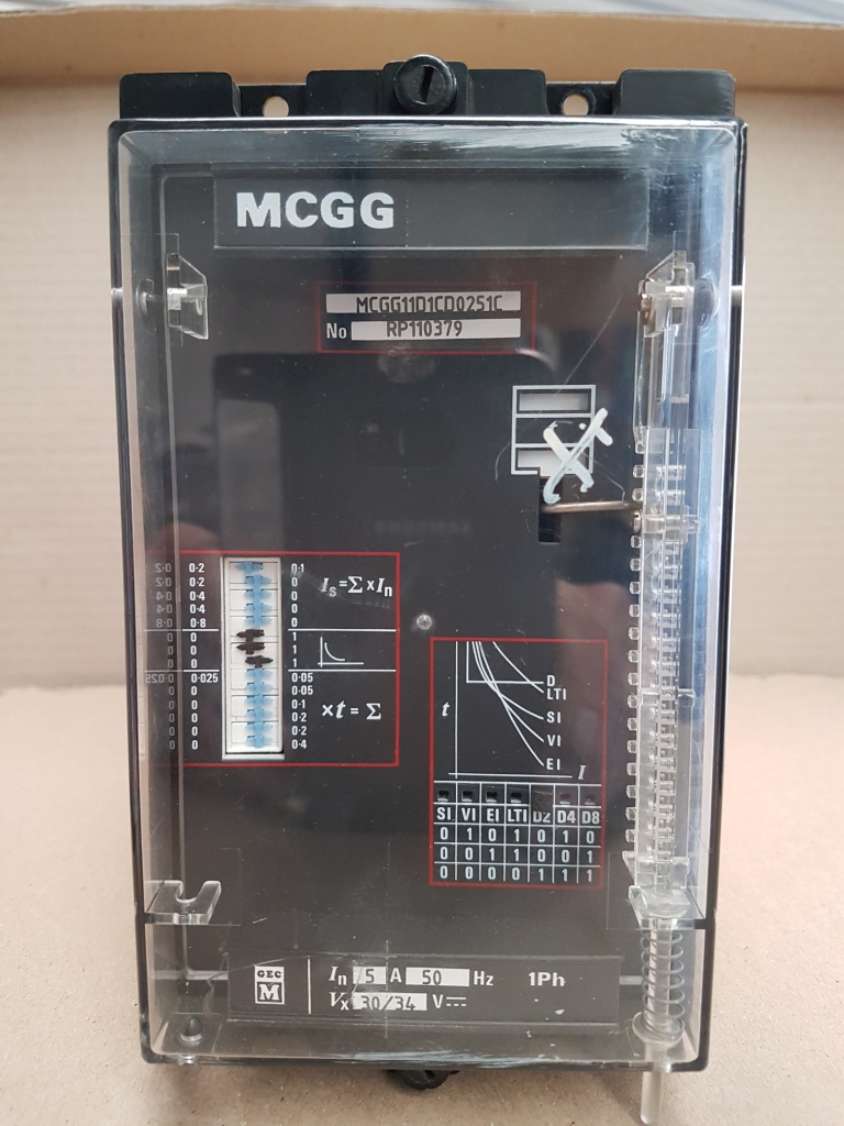 GEC Midos MCGG11D single phase In=5A Vx=34V