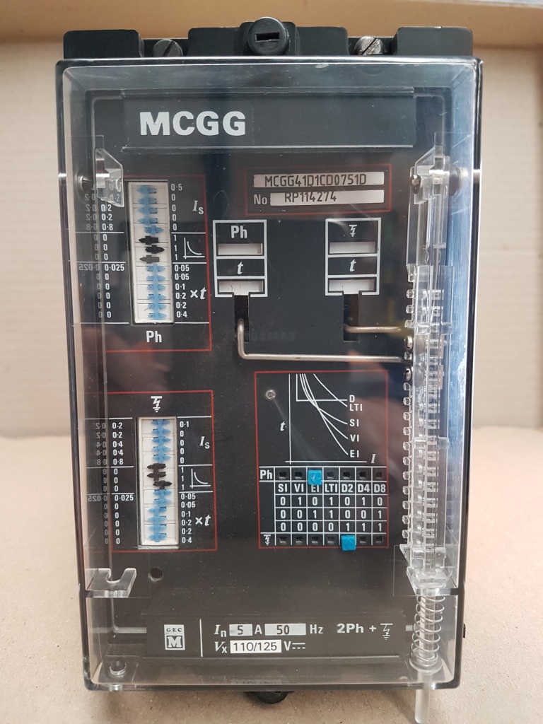 GEC Midos MCGG41D 2 phase + earth In=5A Vx = 125V